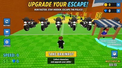 Escape Police For Brainrots